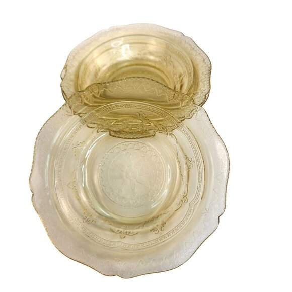 ✨Vintage Patrician Amber Depression Glass Cereal Bowl - Federal Glass Design Ele - Picture 2 of 7